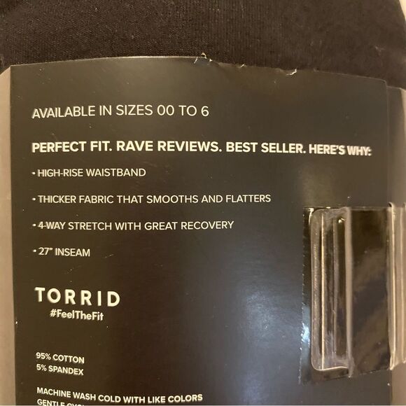 TORRID Full length premium legging with pockets in black size 2 NWT - Picture 6 of 10